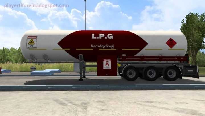 Lpg Gas Tank Skin 2 For Scs Gas Tank By Player Thurein V1.0 ETS2 1.47