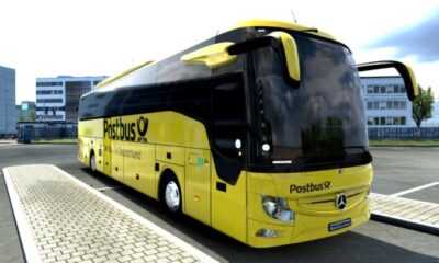 Mb Новый скин Tourismo 2020 Postbus версии 1.0 ETS2 1.47
