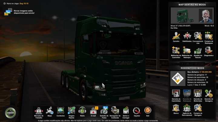 Profile Map Sertao No Mods ETS2 1.47
