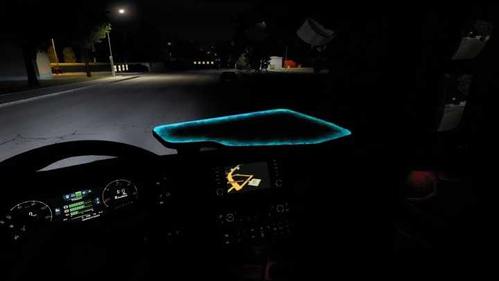 Scania Ng Led Light Table Dashboard Slots V2.0 ETS2 1.47