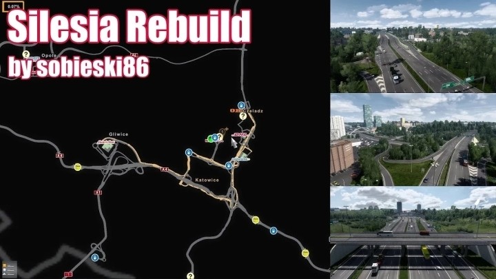 Silesia Rebuild In Poland V1.3 ETS2 1.47
