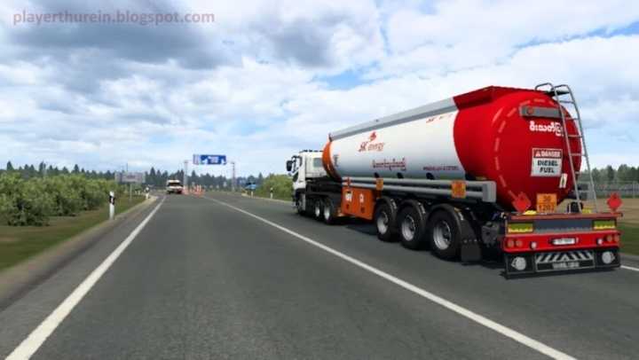 Sk Energy Skin For Scs Fuel Tank By Player Thurein V1.0 ETS2 1.47