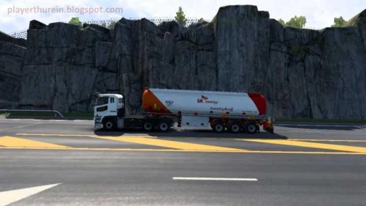 Sk Energy Skin For Scs Fuel Tank By Player Thurein V1.0 ETS2 1.47