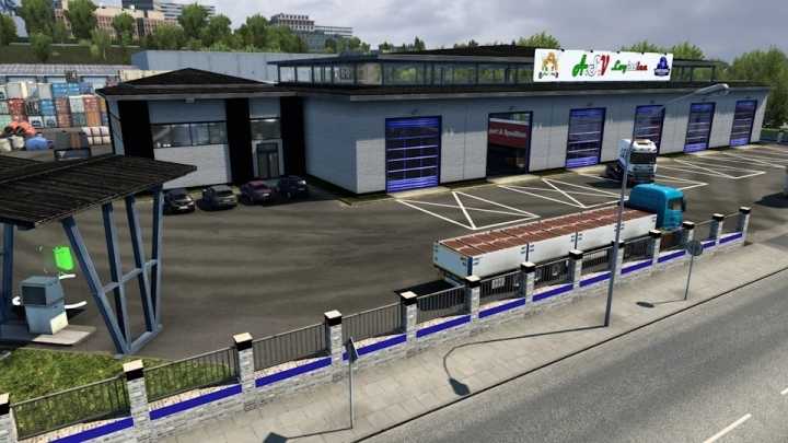 Skin Big Garage A.s.v. Logistica 2 ETS2 1.47