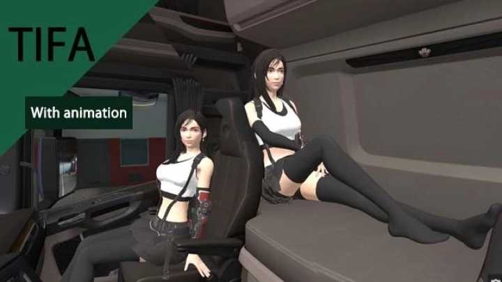 Tifa Lockhart Co-Driver V1.0 ETS2 1.47