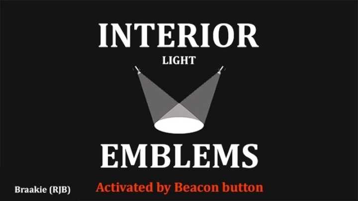 Addon For Emblems And Cabin Lighting For Trucks V9.9.1 ETS2 1.48