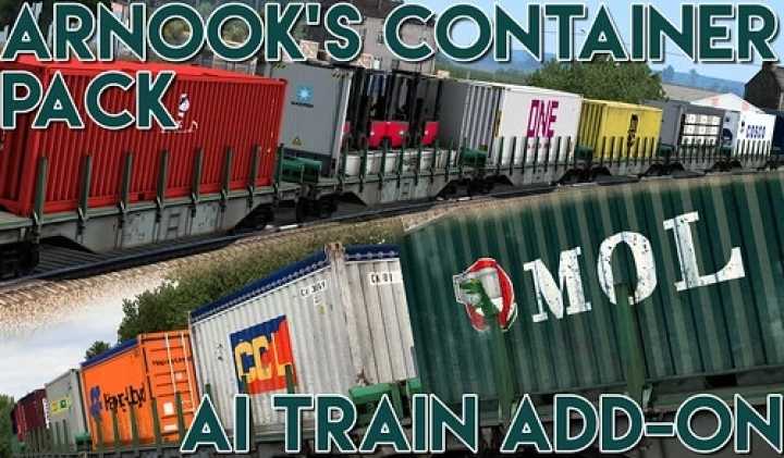 Arnooks Container Pack Train Addon V15 ETS2 1.47