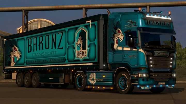 Baronz Transport Paintable Metallic Skins Pack V2.0 ETS2 1.47