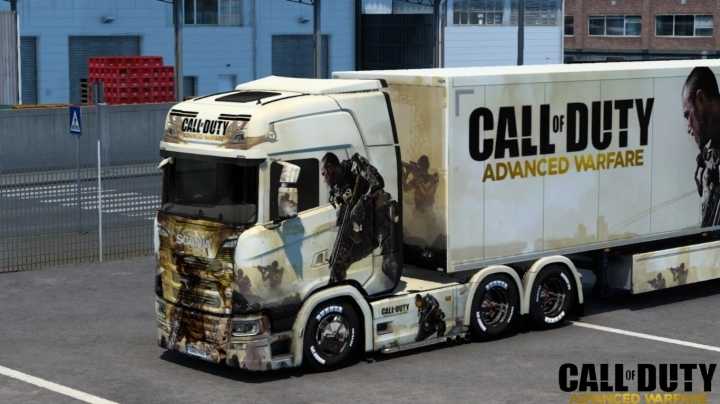 Call Of Duty Advanced Warfare Skin ETS2 1.47