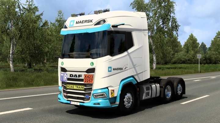 Daf 2021 Maersk Skin V1.0 ETS2 1.48
