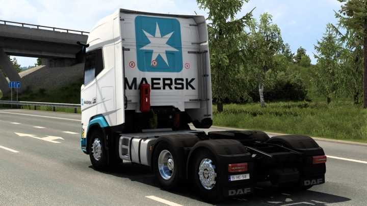 Daf 2021 Maersk Skin V1.0 ETS2 1.48