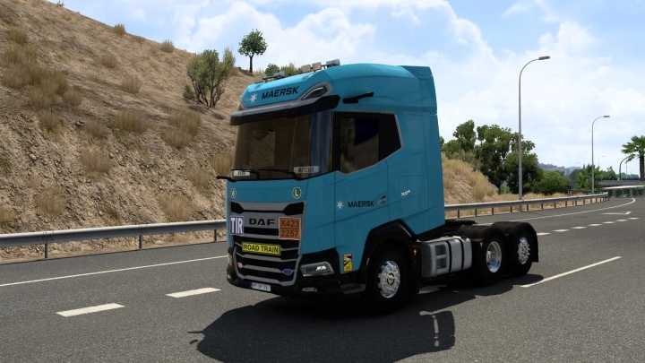 Daf 2021 Maersk Skin V2.0 ETS2 1.48