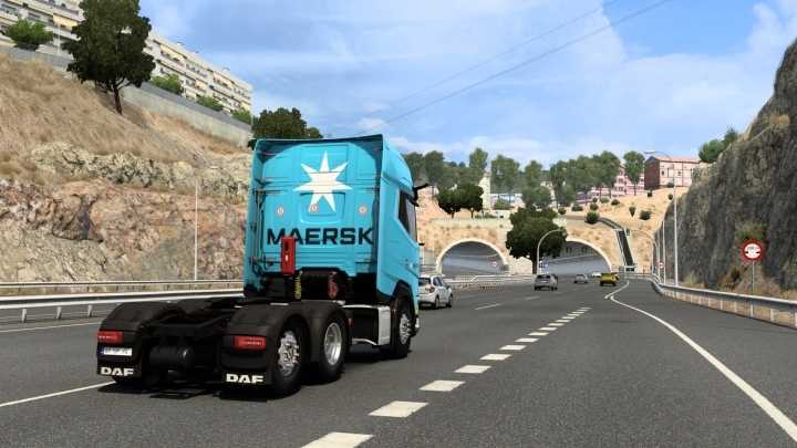 Daf 2021 Maersk Skin V2.0 ETS2 1.48
