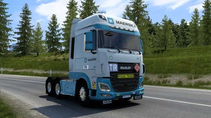 Daf Xf Maersk Skin V1.0 ETS2 1.48