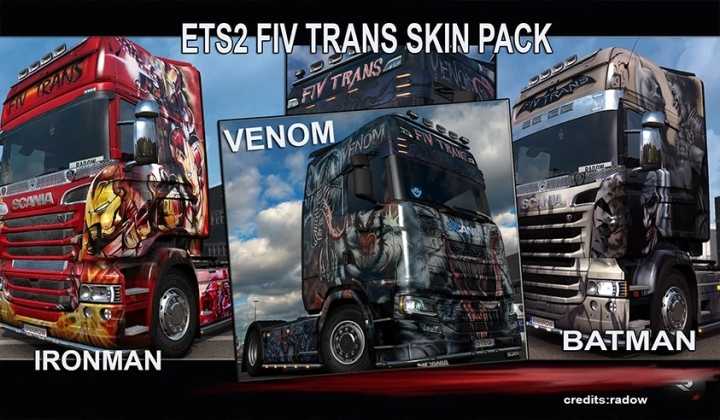 Fiv Trans Skin Pack V1.0 ETS2 1.47