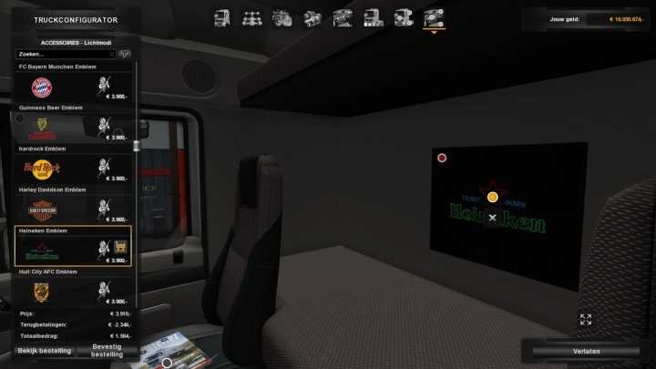 Interior Lights & Emblems V9.9 ETS2 1.47