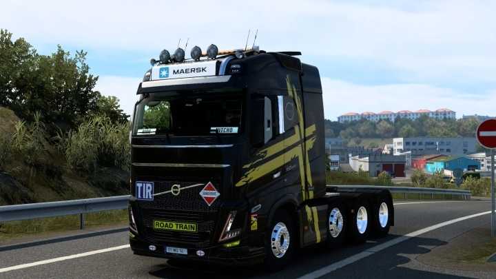 Lightbox Maersk Volvo Fh 2022 Sanax V1.0 ETS2 1.47
