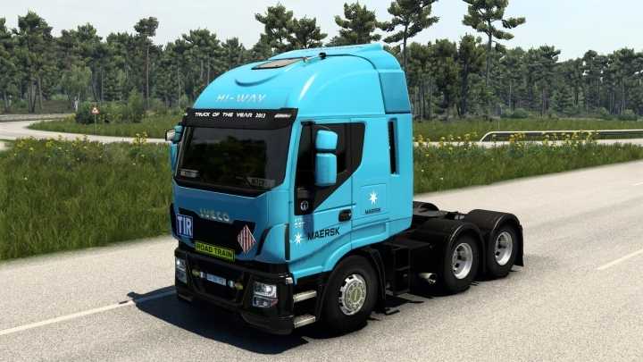 Maersk Iveco Hi-Way Skin V2.0 ETS2 1.48