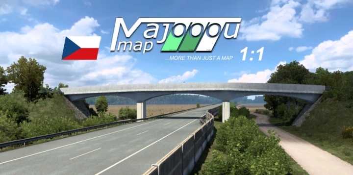 Majoooumap – Real Scale Map Of Czechia ETS2 1.47