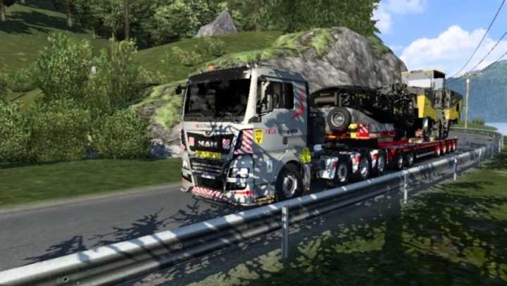 Man Mega Transporter Skin V1.0 ETS2 1.47