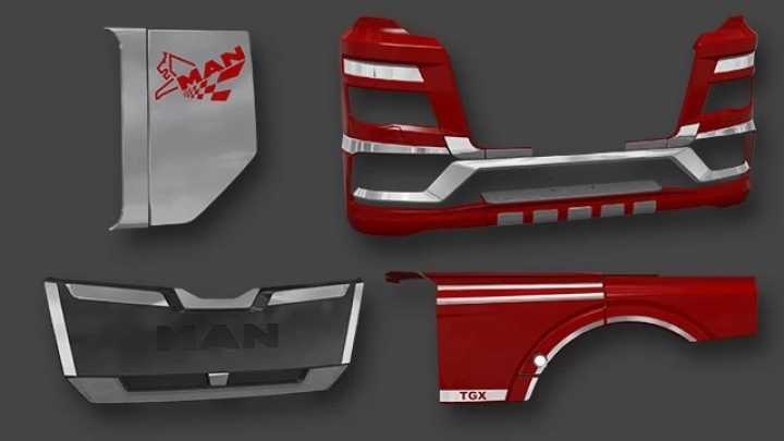 Man Tgx 2020 Chrome Tuning Parts V1.0 ETS2 1.47