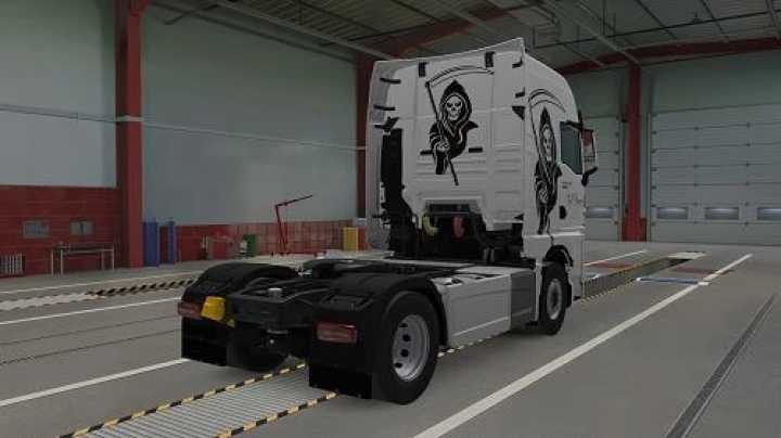 Man Tgx 2020 Skull Reaper Skin ETS2 1.47