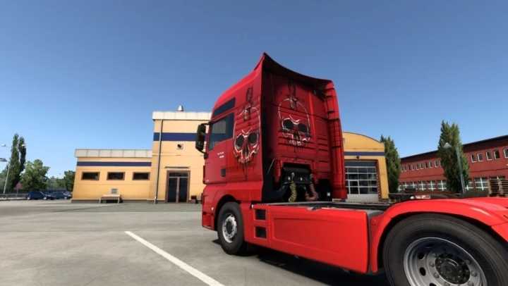 Man Tgx Euro6 Metallic Skull Skin V1.0 ETS2 1.47