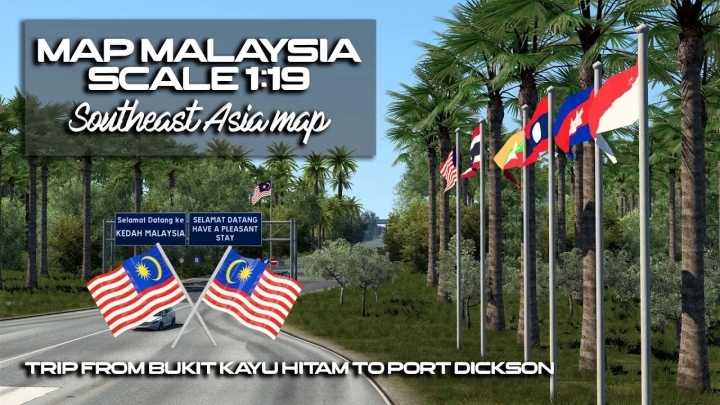 Map Of Southeast Asia V0.2.4 ETS2 1.47