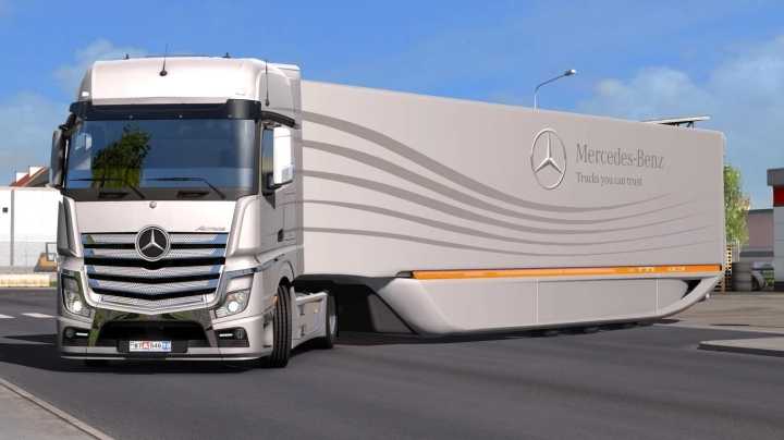 Mercedes Aerodynamic Trailer V2.0 ETS2 1.47