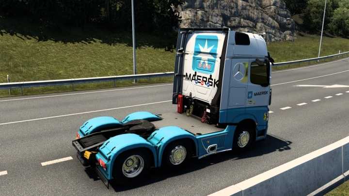 Mercedes-Benz New Actros Maersk Skin V1.0 ETS2 1.48
