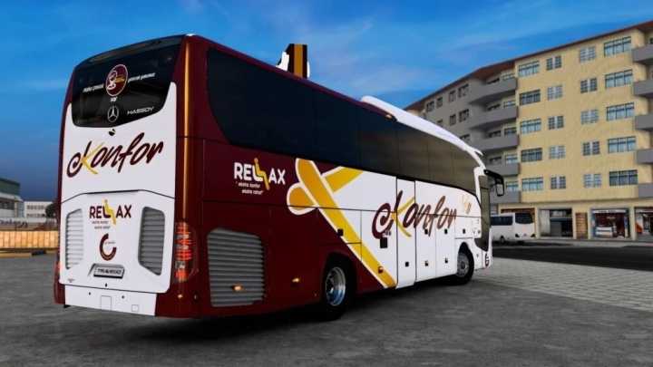 Mercedes Benz Travego 15 Shd Euro 6 Konfor Turizm Kurumsal Skin V1.0 ETS2 1.47