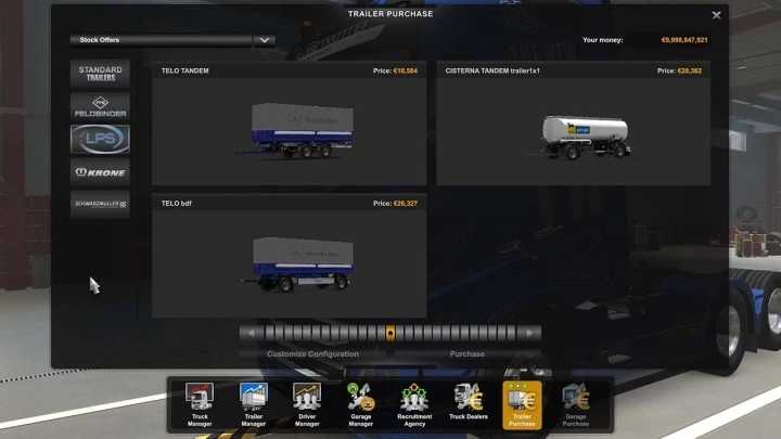 Mercedes Lps 1632 + Tandem Trailer ETS2 1.47
