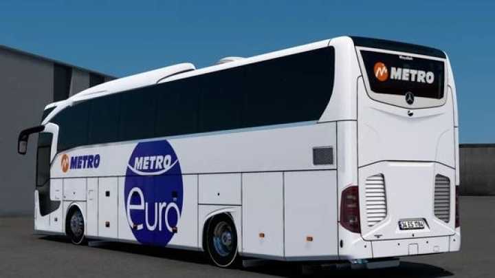 Mercedes Travego 15 Shd Metro Euro Skin V1.0 ETS2 1.47