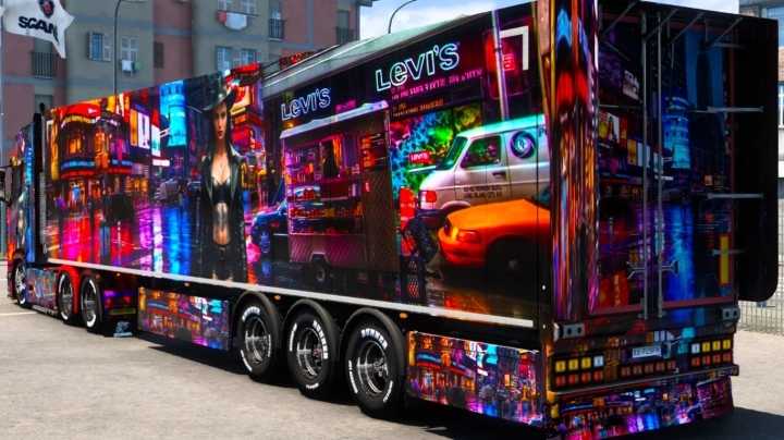 Night City Woman Skin ETS2 1.47