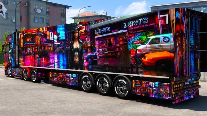 Night City Woman Skin ETS2 1.47