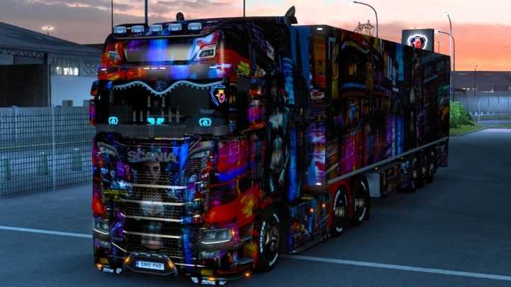Night City Woman Skin ETS2 1.47