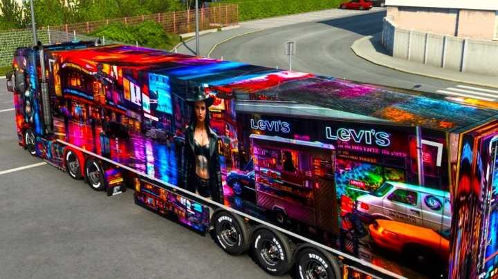 Night City Woman Skin ETS2 1.47