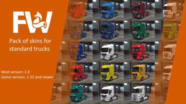 Pack Of Russian Skins For Scs Trucks V1.0 ETS2 1.47