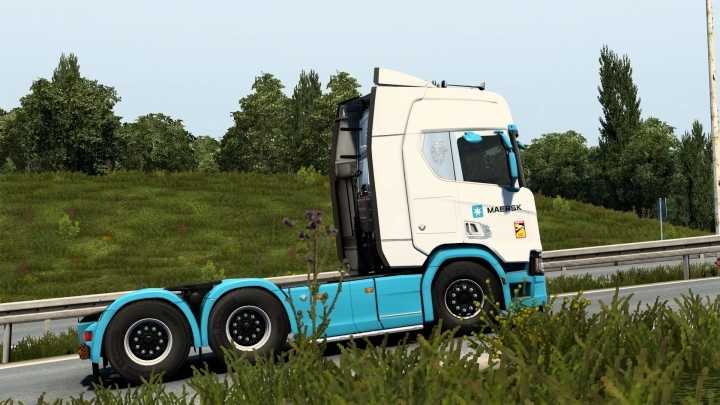 Scania R 2016 Maersk Skin V1.0 ETS2 1.47