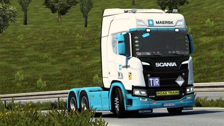 Scania R 2016 Maersk Skin V1.0 ETS2 1.47
