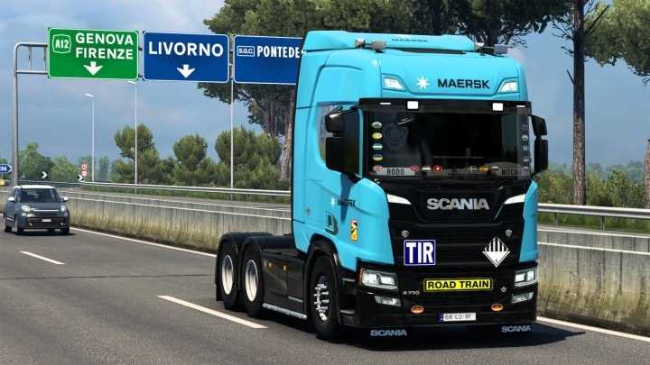 Scania R 2016 Maersk Skin V2.0 ETS2 1.47