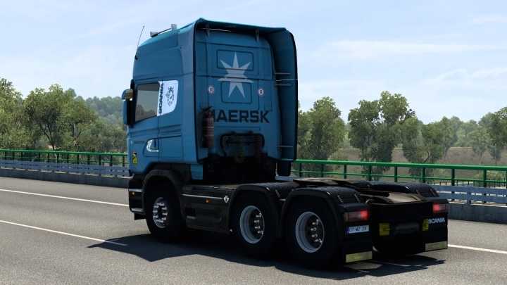 Scania Streamline Maersk Skin V2.0 ETS2 1.47