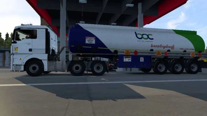 Scs Fuel Tank Boc Skin Player Thurein V1.0 ETS2 1.47