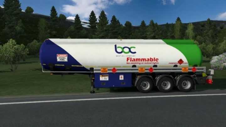 Scs Fuel Tank Boc Skin Player Thurein V1.0 ETS2 1.47