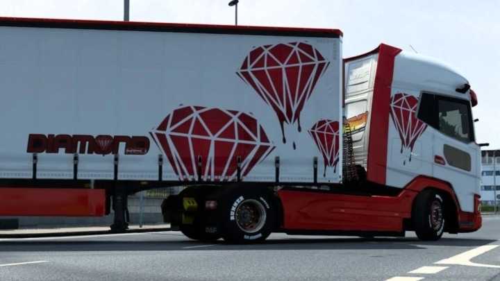 Skins Diamond Red V1.0 ETS2 1.47