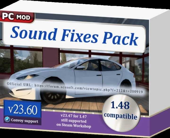 Sound Fixes Pack V23.60 ETS2 1.48
