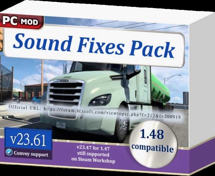 Sound Fixes Pack V23.61 ETS2 1.48