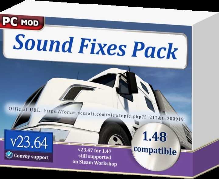 Sound Fixes Pack V23.64 ETS2 1.48