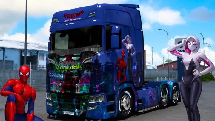 Spider-Man: Across The Spider-Verse Skin ETS2 1.47