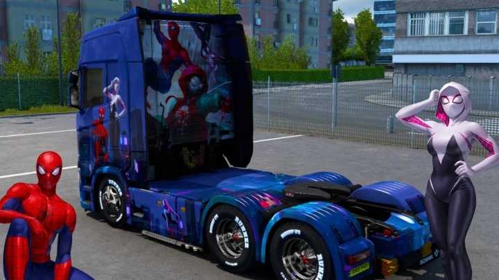 Spider-Man: Across The Spider-Verse Skin ETS2 1.47